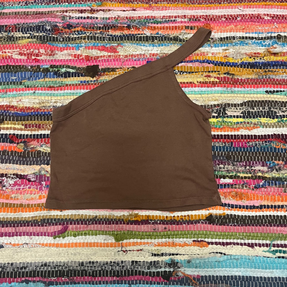 Brandy Melville one shoulder cropped top never worn!